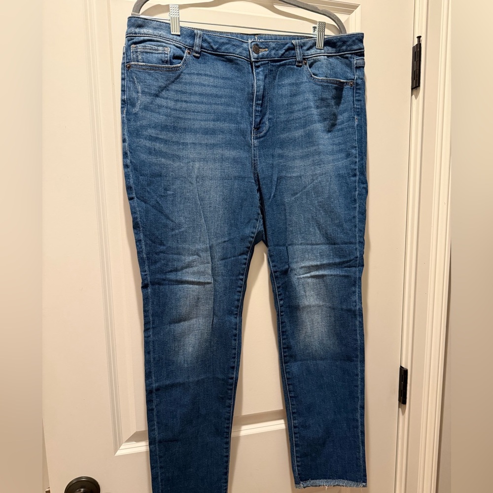New York & Company Soho High Waist Boyfriend Jeans in Blue